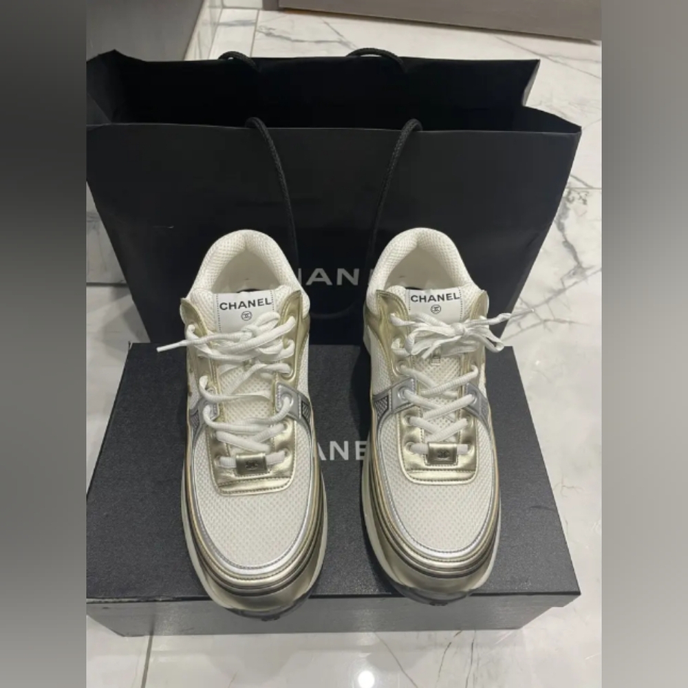 Chanel CC Logo Sneakers